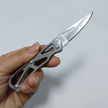 Бесплатная доставка, карманный нож, новый продукт, складной нож со стальной ручкой для кемпинга, портативный инструмент для кемпинга, бытовой нож