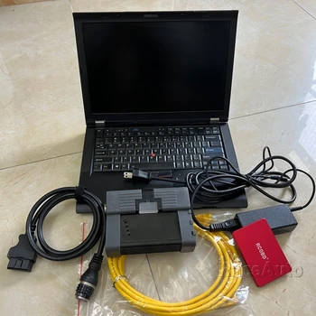 Новейший Инструмент Диагностического Программирования OBD2 для Автоматического Сканера BMW ICOM A2 + B + C с Программным обеспечением HDD SSD в Ноутбуке T410 i7CPU 8G Готов к использованию