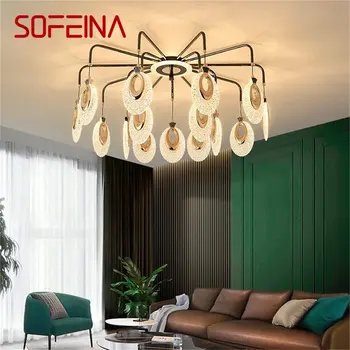 Потолочный светильник SOFEINA Nordic Branch, современные креативные светодиодные лампы, светильники для гостиной, столовой