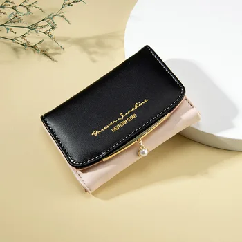 Новый женский кошелек студентки INS с небольшой нишевой дизайнерской подвеской, мини-минималистичная сумка для карт, портмоне для монет