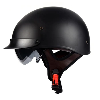 Мотоциклетный шлем в стиле ретро, летний мужской шлем с открытым лицом, Аксессуары для мотоциклов для Cruiser Chopper Для женщин и мужчин C