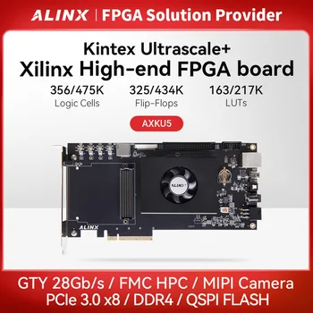 ALINX AXKU5 Xilinx Kintex UltraScale + FPGA Development board Оценочные платы и комплекты PCIE3.0 GTY XCKU5P
