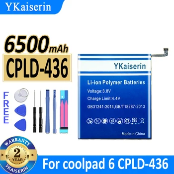 6500 мАч YKaiserin Аккумулятор CPLD436 для coolpad6 coolpad 6 CPLD-436 Bateria
