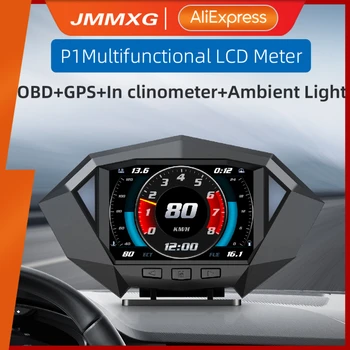 JMMXG OBD Hud Головной Дисплей OBD2 GPS Двухсистемный Автомобильный Компьютер Для Вождения По бездорожью 4x4 Инклинометр Цифровой Спидометр Сигнализация