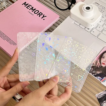 10шт Star Love Heart Kpop Photocard Toploader Рукава для фотокарточек Idol Photo Cards Защитный чехол