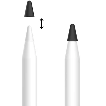 Чехол для кончика карандаша Apple Pencil 2-го и 1-го поколения без звука Силиконовый чехол для пера для карандаша Чехол для кожи Защитная пленка для экрана Микс