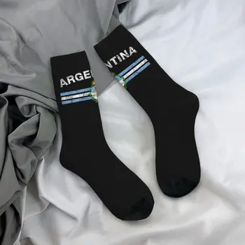Аргентинская эмблема Носки с флагом Аргентины Мужские женские повседневные носки в стиле хип-хоп Весна Лето Осень Зимние носки Подарки