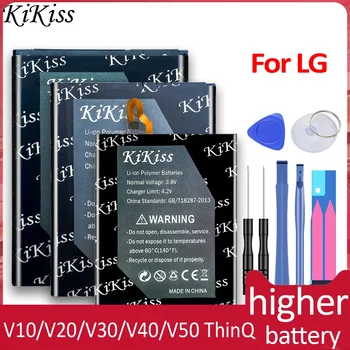 Аккумулятор для LG V10 V20 V30 V30 + V40 ThinQ V50 ThinQ 5G Q8 2018 H968 H990 F800 V30A H930 LM-V500 V500N BL-45B1F BL-44E1F BL-T34