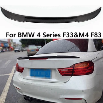 Для BMW 4 серии F33 и M4 F83 Кабриолет CS Стиль Задний спойлер из углеродного волокна Крыло багажника 2013-2020 FRP Кованый карбон