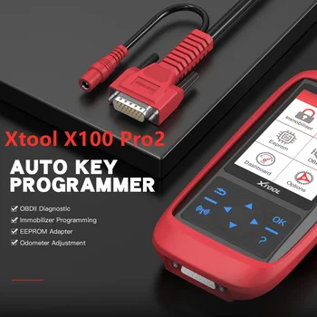 A + Xtool X100 Pro2 Автоматический Ключ ECU Программатор Регулировки Пробега X100 Pro 2 OBD2 Автомобильный Диагностический Инструмент EEPROM Считыватель автомобильного Кода Сканер