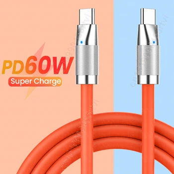 Кабель 60 Вт от USB-C до USB C для быстрой зарядки PD, провод зарядного устройства для Macbook Samsung Huawei Xiaomi, кабель зарядного устройства для мобильного телефона POCO