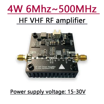 6 МГц ~ 500 МГц 4 Вт HF VHF RF усилитель мощности Усиление: 30 дБ для Радиолюбителей Walkie talkie Коротковолновая 433 МГЦ 315 МГЦ усилитель дистанционного управления