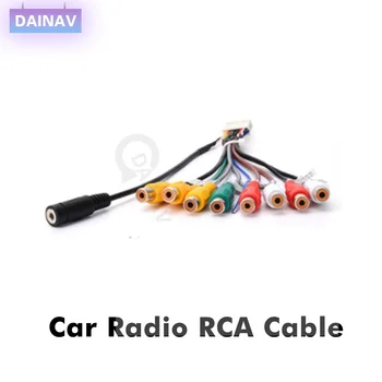 Автомобильный радиоприемник стерео RCA Выходной провод адаптер Aux-in Кабельный автомобильный линейный выходной адаптер