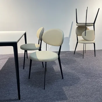 XX17Miabba Итальянский минималистичный обеденный стул домашний стул со спинкой современная простая сеть ресторанов red book стул для чая с молоком
