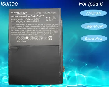 ISUNOO Совершенно новый аккумулятор емкостью 7340 мАч A1547 для ipad 6 Air 2 A1566 A1567 с инструментами для ремонта