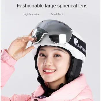 Лыжные очки для зимних видов спорта, зимние очки с защитой от запотевания от ультрафиолета для мужчин, женщин, молодежи, сменные очки-goggles Premium