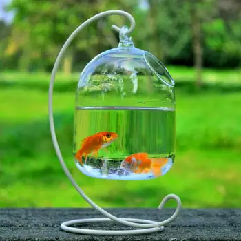 Прочное подвесное украшение для аквариума, Подвесная ваза-аквариум, Креативная Практичная Ваза-аквариум для подарка
