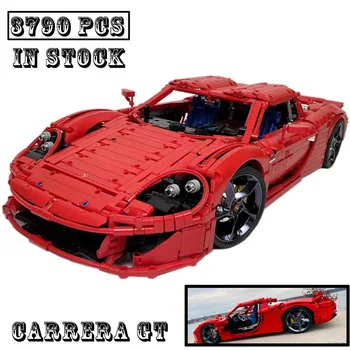 Новый гоночный суперкар GT в масштабе 1:8, спортивная модель автомобиля, подходит для 42143 строительных блоков, развивающих игрушек для детей, подарков на день рождения