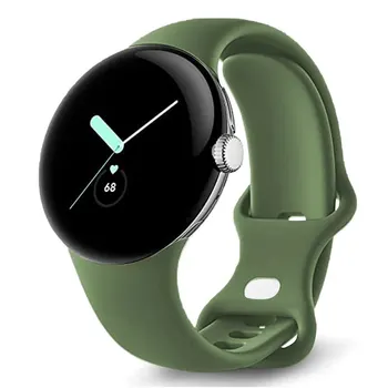 Силиконовый ремешок без зазора Для Google Pixel Watch 2 Sport Smartwatch Браслет Correa Аксессуары Ремень для Pixel Watch Active Band