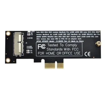 Cablecc PCI Express PCI-E от 1X до 12 + 16Pin 2013-2017 Mac Pro Air SSD Конвертирующая карта для A1493 A1502 A1465 A1466
