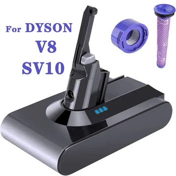 для Dyson V8 21,6 В 6000 мАч Сменный литий-ионный аккумулятор, для Dyson V8 Серии Absolute V8 Fluffy SV10 Вакуумный аккумулятор без шнура