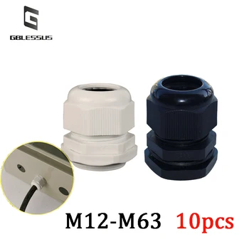 Водонепроницаемый Соединитель M-типа M12 для проводов/16/18/20 Уплотнение кабеля Пластиковое Соединение Коробки электросчетчика С внешней резьбой