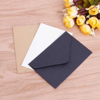 50 шт./лот, конверт из крафт-бумаги, винтажный конверт в европейском стиле для хранения открыток в стиле скрапбукинг