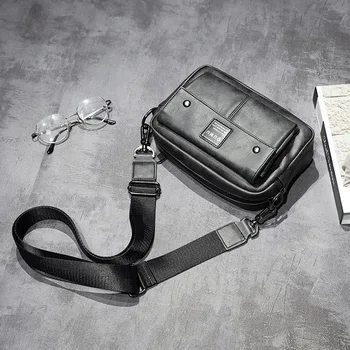 2024 Новая повседневная мужская сумка-мессенджер, высококачественная мужская сумка через плечо, трендовый маленький рюкзак для спорта и отдыха