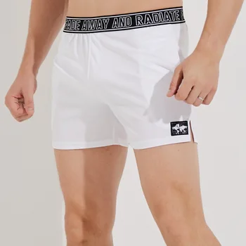 Летние мужские спортивные шорты для фитнеса Большого размера из быстросохнущего полиэфирного волокна для марафонских тренировок на легкой атлетике Обычные брюки с 3 указателями