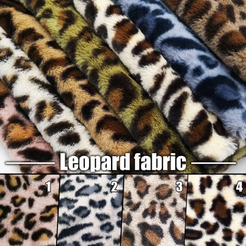 Ткань из искусственного меха кролика 100 *160 см, леопардовый узор, супер мягкая плюшевая ткань для мягких игрушек ручной работы, швейная одежда, одеяло