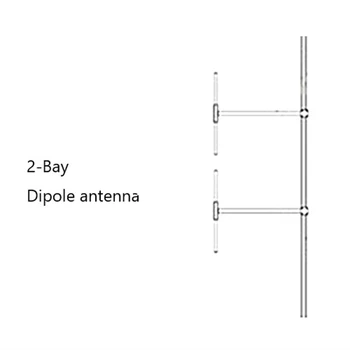 2-полосный разветвитель питания + 2 распределительных кабеля + двухслойная антенна