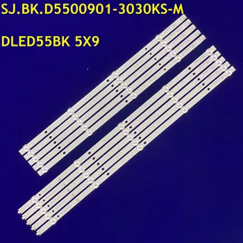 5 компл. светодиодной ленты подсветки DLED55BK 5X9 001 SJ.BK.D5500901-3030KS-M для T55K09 PPTV PPTV-55C4 PTV-55VU4 55U1 C550U17-E2-B