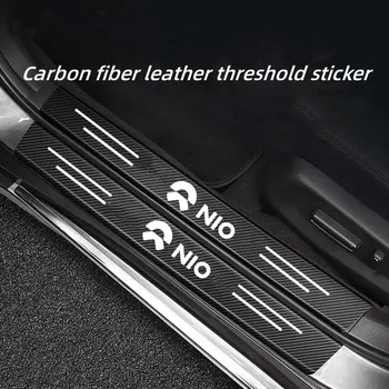 Автомобильная пороговая прокладка anti step protection наклейка из углеродного волокна с защитой от царапин декоративная прокладка подходит для NIO ET5 ES6 ES8 EC6 ET