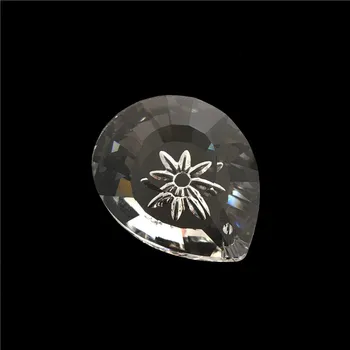 Прозрачный цвет 50 мм 10шт Призма Suncatcher Стеклянная лампа Подвесные люстры Капли для украшения аксессуаров для люстр