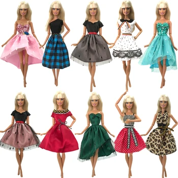 NK, 1 шт., новейшее кукольное платье, модная одежда, Современная юбка, Аксессуары для куклы Барби, Детские игрушки, подарок для девочки, JJ