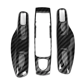 3 шт./компл. накладка для ключей от машины из углеродного волокна, подходит для Porsche Cayman/Macan/Boxster