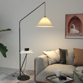 Торшер Nordic Fishing для гостиной, украшение песком, вертикальная лампа Оригами, прикроватный светильник для спальни, роскошная вертикальная настольная лампа