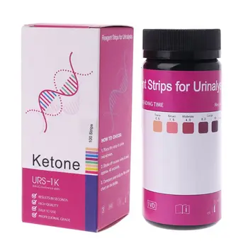 100 Штук тест-полоски для анализа кетонов для определения уровня кетоза в моче организма