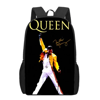 Школьные сумки с 3D принтом Queen band Freddie Mercury для мальчиков и девочек-подростков, уникальный детский рюкзак, сумка для книг, студенческая сумка для книг