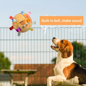 Любимая Собака, Звучащий Игрушечный Мяч, Плюшевый Колокольчик, чтобы Развеять Скуку
