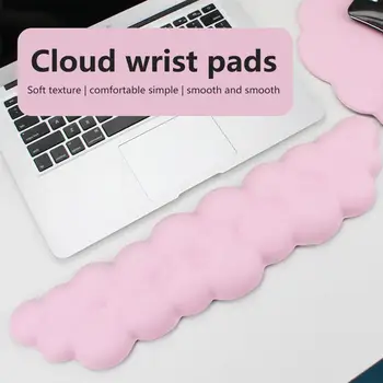 Подставка для запястья Cloud Mouse Силиконовая эргономичная клавиатура для мыши, Поддержка запястья для облегчения боли, Нескользящая подушка для рук, Офисная подушка