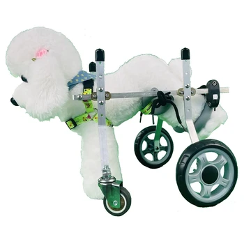 Четырехколесная инвалидная коляска для собак, алюминиевые плюшевые конечности, автомобиль для реабилитации инвалидов, Парализованная инвалидная коляска для домашних животных