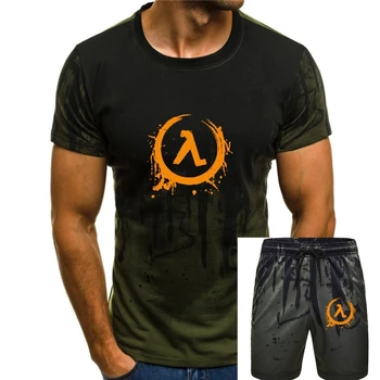 Последняя мода Дизайн Всплеска чернил Half Life Футболка с логотипом Мужская футболка с графической печатью half life 2 Футболка half life 3 футболка