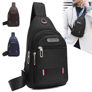 Модная мужская сумка для путешествий на открытом воздухе, маленькая нагрудная сумка из полиэстера, сумка через плечо, рюкзак на одно плечо, тренд для отдыха