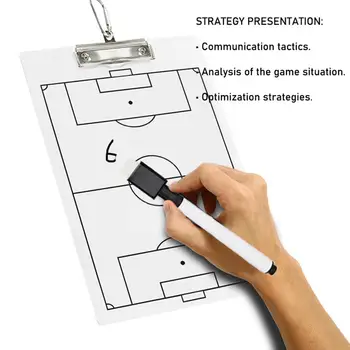 Доска спортивной стратегии, доска футбольной тактики, профессиональное футбольное тренерское табло со стирающейся ручкой для тренеров по футболу