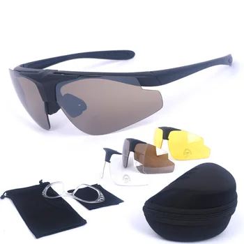 Тактические очки, военные камуфляжные очки для стрельбы, очки для стрельбы на открытом воздухе и верховой езды