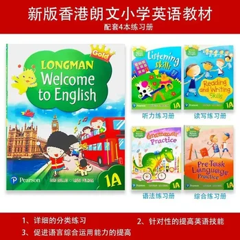Новое издание 5 книг учебника английского языка для начальной школы Гонконга Longman Longman Welcome To English Storybook Education Toys