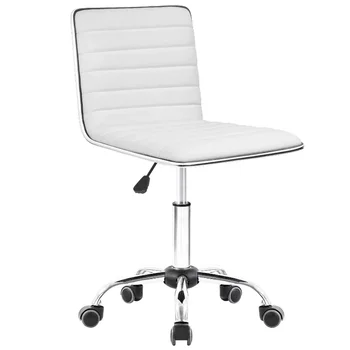 Рабочее кресло Lacoo из искусственной кожи со средней спинкой, вращающийся офисный стол, офисное кресло