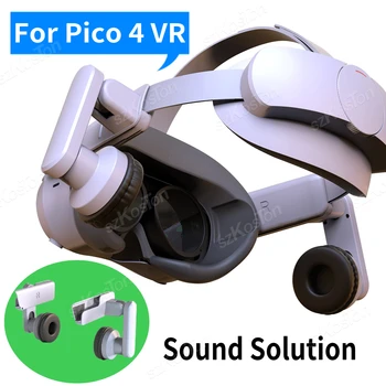 Регулируемые Комфортные Наушники для виртуальной Гарнитуры Pico 4 Улучшенное Звучание Игр Стерео Головной Ремень Звуковое Решение для Аксессуаров PICO4