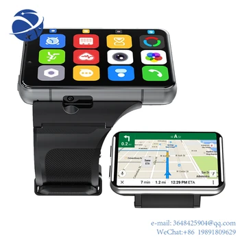 YYHC DM100 2,86 дюймов IPS большой сенсорный экран montre 2880 мАч смарт-часы браслет DM100 Android 4g GPS навигация смарт-часы